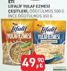 ETİ LİFALİF YULAF EZMESİ ÇEŞİTLERİ 350 G